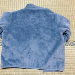 無印良品 muji 着る毛布 110 フリース ブルーの画像