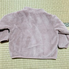無印良品 muji 着る毛布 90 フリース スモークピンクの画像