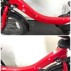 1年保証 送料無料　ヤマハ　パスミニアン　20インチ 赤色　電動アシスト自転車　g920の画像