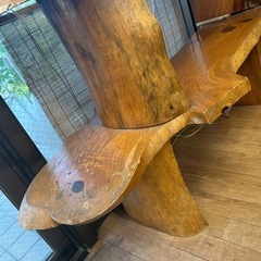 琉球松の　飾り棚の画像