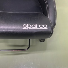 スパルコ セミバケットシート R100J SKY レザー Sparco アルトワークスha21s 専用シートレール付の画像