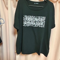 黒Tシャツ ペイズリー柄  Lの画像