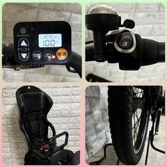 ⭐️2016年-2018年モデル⭐️Panasonic 電動自転車 ギュット アニーズ大容量8Ah子供乗せ 新基準⭐完成車配送⭐️美品⭐室内保管⭐w102の画像