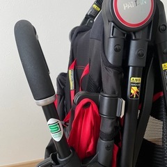 ベビーカー　パタン　レッド　ピジョン　PATTAN　アクティブレッド　折りたたみ　コンパクトの画像