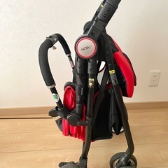 ベビーカー　パタン　レッド　ピジョン　PATTAN　アクティブレッド　折りたたみ　コンパクトの画像