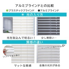 ブラインド ホワイト＋取付部品 幅150cm×高さ160cmの画像