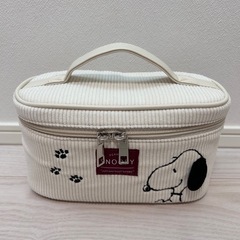 スヌーピー バニティバック ポーチ マグカップ 3点セットの画像