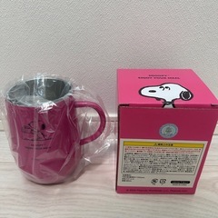 スヌーピー バニティバック ポーチ マグカップ 3点セットの画像