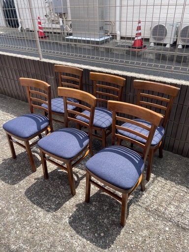 ダイニングチェア　フランスベッド　6脚