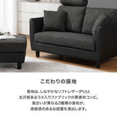 【無料】2人掛けカウチソファの画像