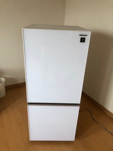 ガラストップドア シャープどっちでもドア冷蔵庫　中古