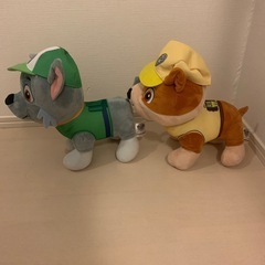 パウパトロール ラブル ロッキー ぬいぐるみの画像