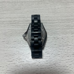 CHANEL J12 クォーツ　レディース　ブラック　セラミック腕時計　電池交換済の画像