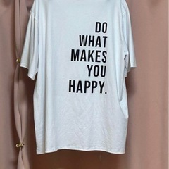 白Tシャツ バックプリント  3Lの画像
