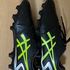 アシックス asics サッカー スパイク DS LIGHT WIDE 1103A069 25.5cm ブラック イエローの画像