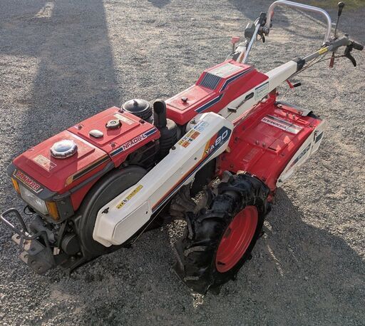 鹿児島発　ヤンマー8馬力セル付きディーゼルエンジン耕運機YA80　バッテリー新品交換