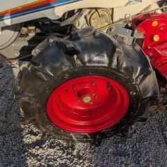 鹿児島発　ヤンマー8馬力セル付きディーゼルエンジン耕運機YA80　バッテリー新品交換の画像