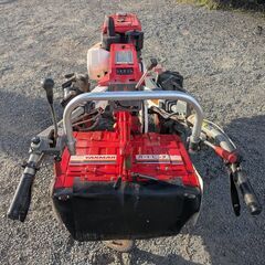 鹿児島発　ヤンマー8馬力セル付きディーゼルエンジン耕運機YA80　バッテリー新品交換の画像