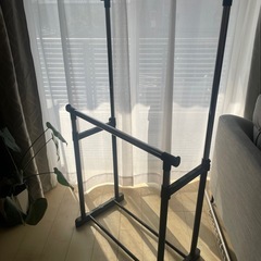2連ハンガーラック🧺（中古）の画像