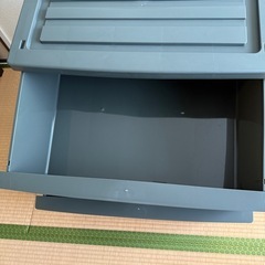 ベストコ Boite 収納 チェスト 3段 リビング ワイド カーキ MA-4043 キャスター付きの画像