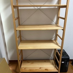 無印　パイン材ラックの画像
