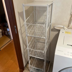 スチールラック　洗濯物の画像