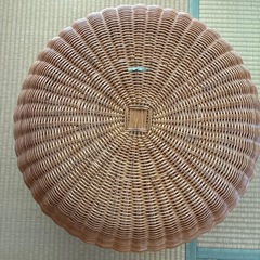 籐籠鉢カバー　丸型の画像
