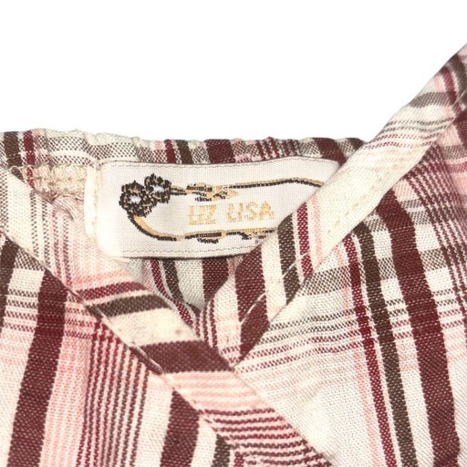 リズリサ激希少TRALALA リズリサ☆チェック柄キャミソール フリル