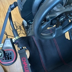プレイシートチャレンジ　t300rs セット　ハンコン　ハンドルコントローラーの画像