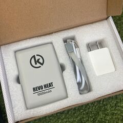 ヒートベスト モバイルバッテリー付 REVO HEATブラック黒　M.L.LL防寒の画像