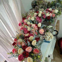 薔薇紫陽花、かすみ草などなど造花2 300本の画像