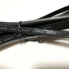 LANケーブル CAT7 カテゴリ7 フラットケーブル 7m お譲りします。の画像