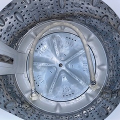 アクア 洗濯機 6kg 高濃度クリーン洗浄 予約タイマー 風乾燥機能付の画像