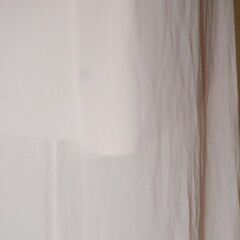 FOREVER21 薄い桃色 スリットの入った透け生地のロングスカートの画像