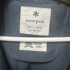 スノーピーク 焚 FR over coat Black  Lサイズ  snow peakの画像