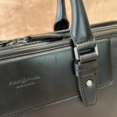 フジタカエーレザービジネスバッグA4厚マチ牛革本革メンズブリーフケース百貨店取り扱い商品男性用紳士鞄ブラック黒色日本製国産国内製の画像