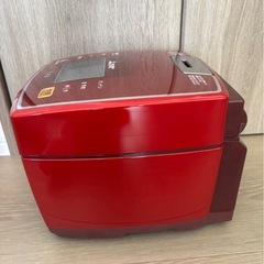 【交渉中】 
三菱 炭炊釜 炊飯器 赤 16年製 使用頻度少 5.5合炊きの画像