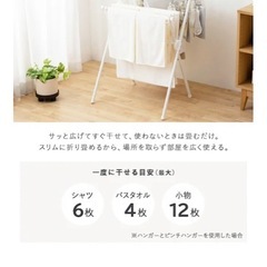新品　アイリスオーヤマ　物干しの画像
