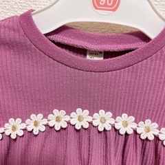 長袖 トップス パープルの画像