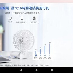 携帯扇風機の画像