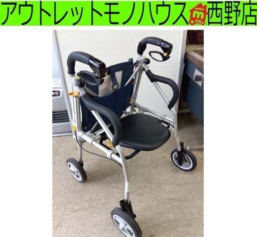 象印ベビー ピウプレスト75 歩行補助器 折りたたみ式 シルバーカー 歩行器 歩行補助 札幌 西野店 ウィズワン(象印ベビー)】シルバーカー ピウプレスト マム 【シルバー 