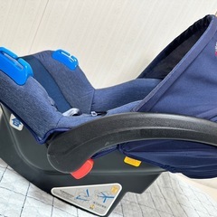 西松屋 マムズキャリー チャイルドシート ブライトデニムプラス 新生児〜 幌付き　の画像
