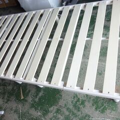 ※取引中/売約済***********　　　　　　M　未使用/新品　訳あり特価　[シングル] 組み立て 折りたたみ すのこベッド 四つ折り 天然木 高さ調整 すのこ フレームの画像