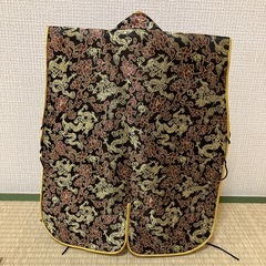 初節句　陣羽織 金襴 布兜　ハチマキ付 飾り台付セット の画像