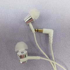 ( M-871 )SONY ソニー 有線イヤホン ３個まとめて まとめ売り L字型プラグ ジャックタイプ ホワイト 白 中古 動作確認済みの画像