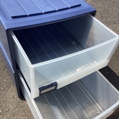 中古　大容量引き出し衣装ケース 2セット　引き取り限定　の画像
