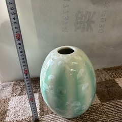 京焼　結晶釉　花瓶　の画像
