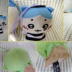 （M-553）ちいかわ グッズ まとめ キャラクター ぬいぐるみ 指人形 マイクロループタオル 中古の画像