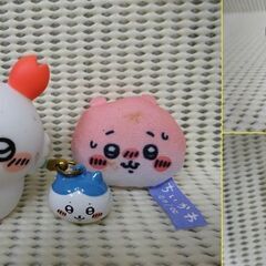（M-553）ちいかわ グッズ まとめ キャラクター ぬいぐるみ 指人形 マイクロループタオル 中古の画像