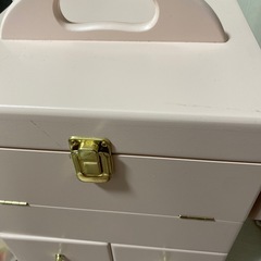 未使用 コスメボックス ピンクの画像